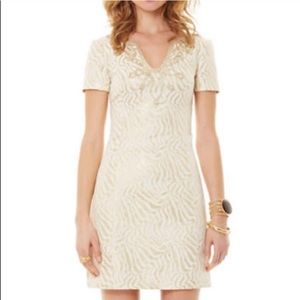 🌟NWT Lilly Pulitzer Gold Milannia Shift Dress